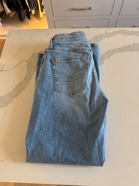 American Eagle Outfitters Light Blue Straight-Leg Jeans